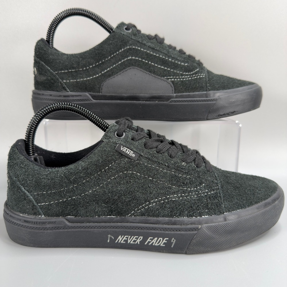 Vans Old Skool BMX Pro‎ Cult Mens 6.5 6 1/2 Black Low Lace Up Never Fade Suede